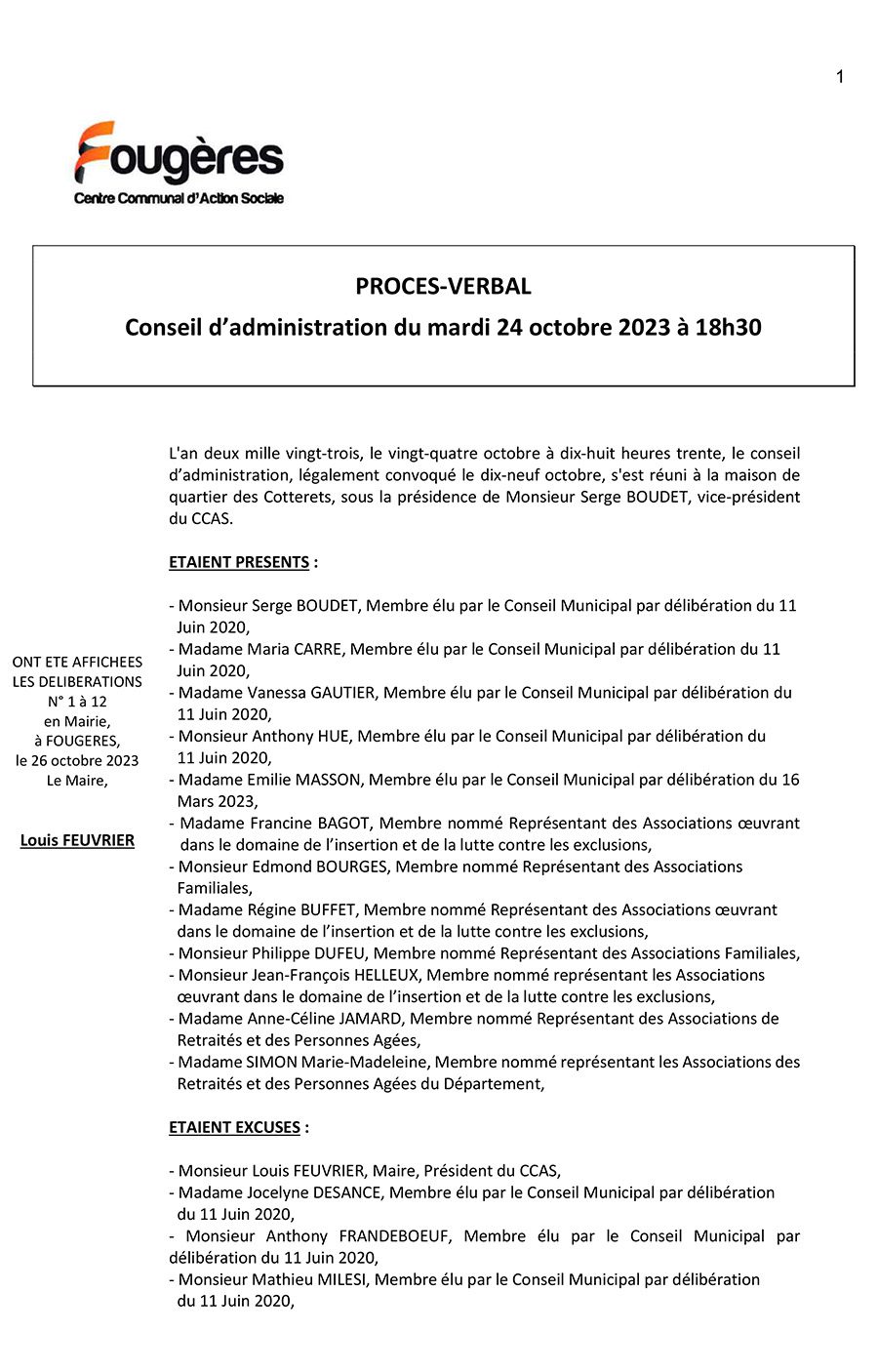procès verbal du ca du ccas du 24 octobre 2023