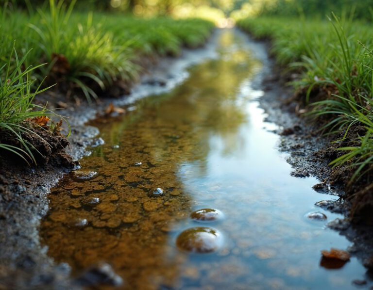 eau de pluie flaque d'eau