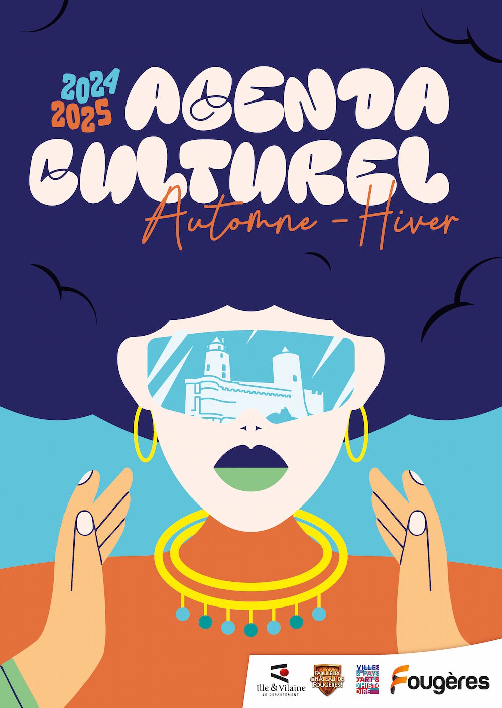 Affiche agenda culturel Automne Hiver 2024 Fougères