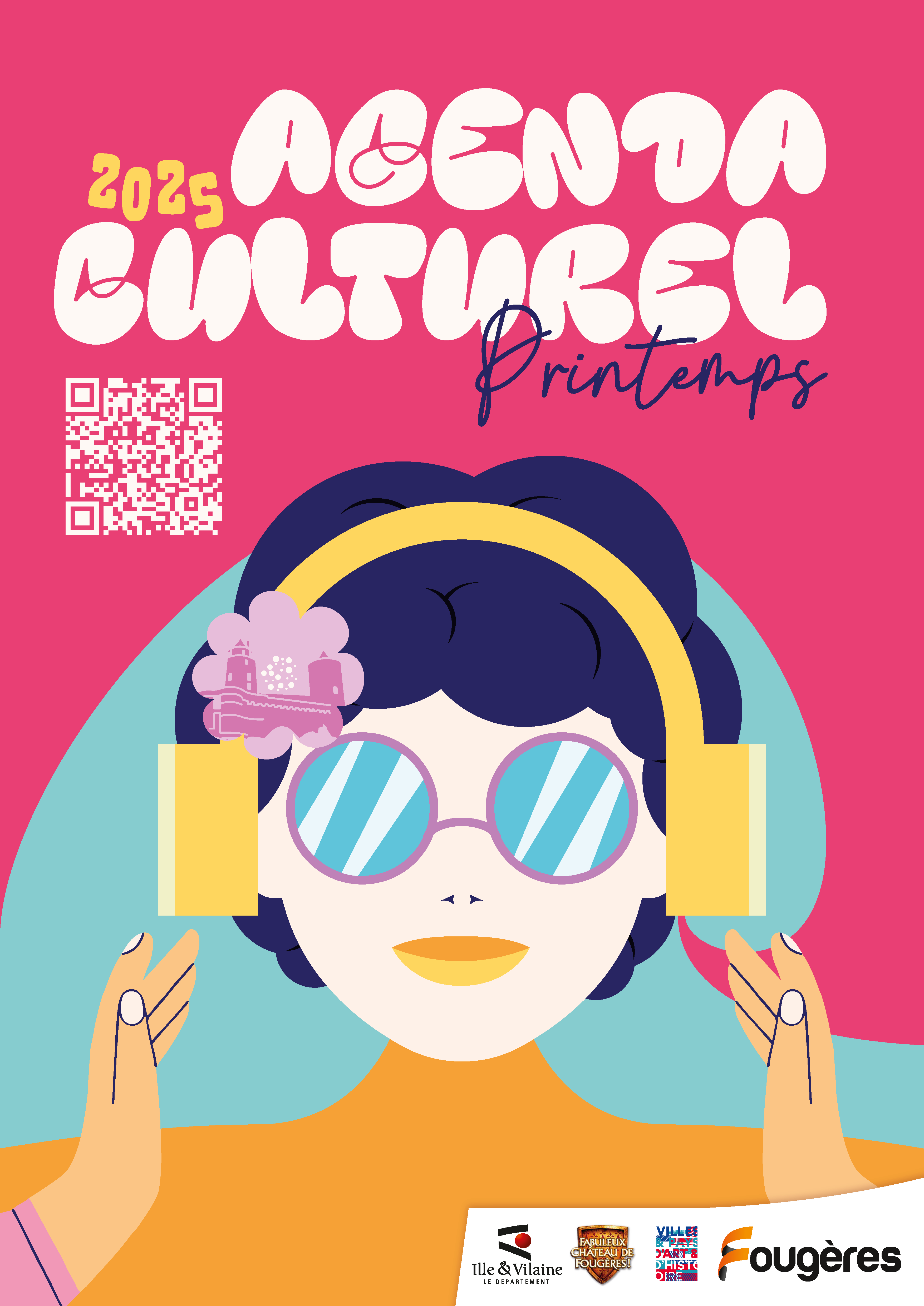 Affiche agenda culturel Printemps 2025 Fougères