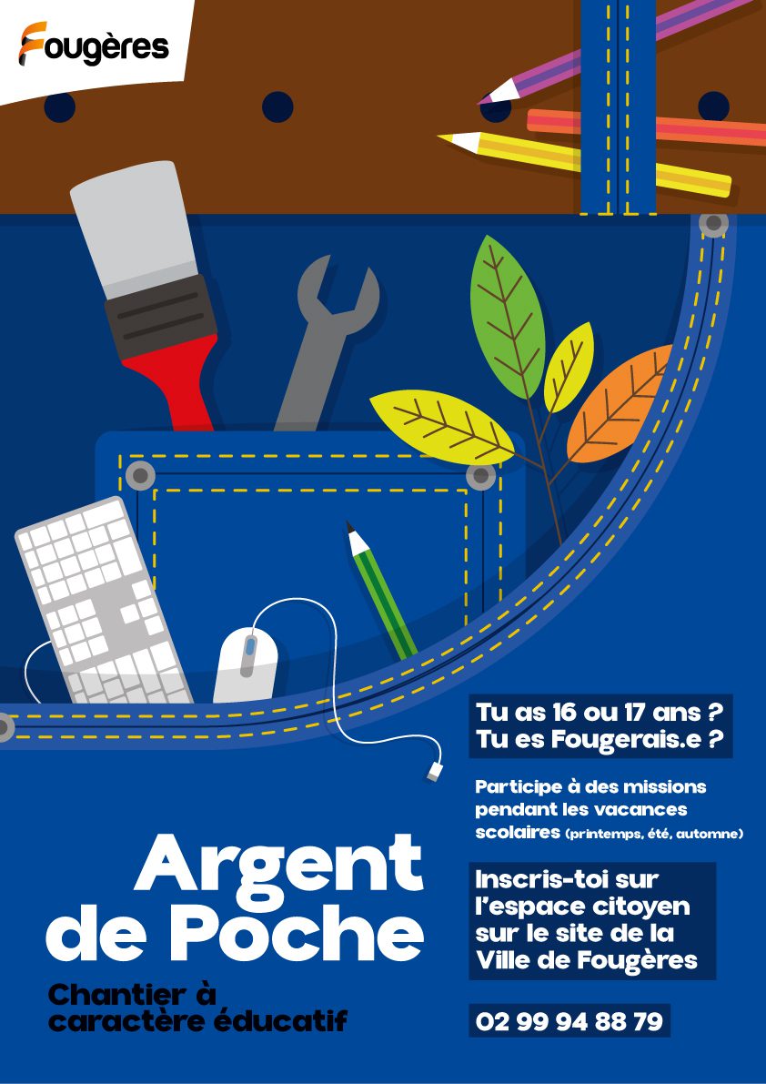 Affiche Argent de poche - chantier à caractère éducatif