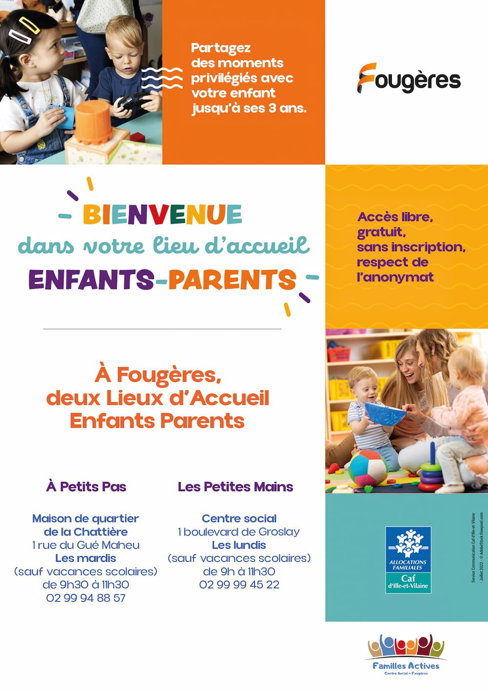 Flyer Lieu d’Accueil Enfants Parents