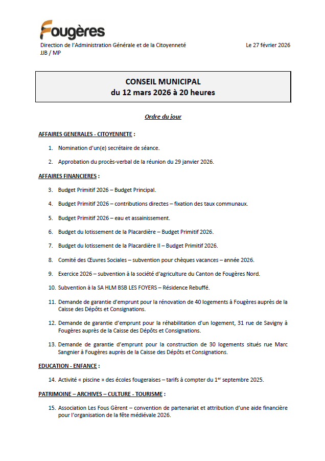 ordre du jour 12.03.26