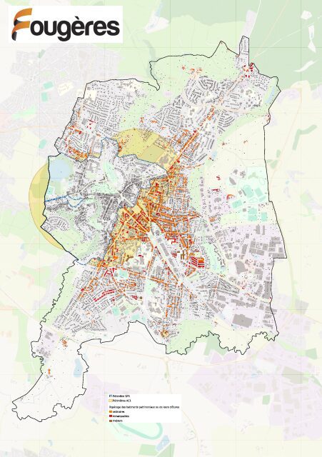 carte protection patrimoine urbanisme fougères